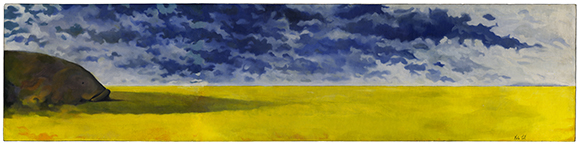 Prairie Grouper Panorama painting